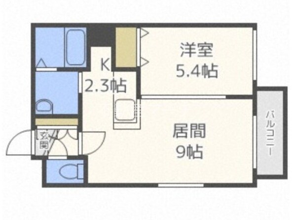 麻生駅 徒歩5分 3階の物件間取画像